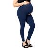 Merry Style Leggings Premaman Lunghi Donna Taglie Forti in Viscosa MS10-460 (Blu Scuro, 7XL)