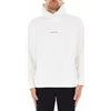 Armani Exchange Felpa da Uomo The Grid, Sustainable, con Logo Stampato Lettering Hooded off White,XS, Bianco Sporco, XS