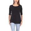 Merry Style Camicia Lunga con Pizzo MS10-318 (Nero, L)