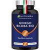 Laboratoires Nutrimea Ginkgo Biloba Biologico | Integratore per Memoria e Concentrazione | Aumenta le Prestazioni Cerebrali | Con Salvia Biologica