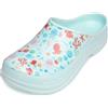 Ladeheid Zoccoli Sanitari Donna Colorati Impermeabili Sabot Donna Eva Leggeri Clogs da Giardino Ciabatte Sanitarie per Cucina Ospedale Casa Lavoro LA-CA-27 (Bianco/Frutta1, 41)