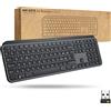 Logitech Business Logitech MX Keys Advanced for Business - Tastiera wireless illuminata, ricevitore USB Logi Bolt, Bluetooth, tasti retroilluminati, ricaricabile, Windows/Mac/Linux, layout QWERTY Italiano - Grafite