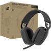 Logitech Cuffie Bluetooth Logitech Zone Vibe Wireless con microfono con cancellazione del rumore, in fase di certificazione per Microsoft Teams tramite Bluetooth nativo, Mac/PC