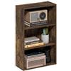 Furinno Basic Libreria Aperta a 3 Ripiani, Scaffale, Organizzatore Portaoggetti, 18.5 x 42.2 x 67.1 cm, Pino Ambra