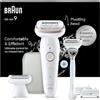 Braun Silk-Épil 9 Epilatore Elettrico Donna, Accessori, 9-130 Bianco
