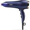 BaByliss Asciugacapelli Midnight Luxe, 2300W Phon Capelli Professionale, Funzione ionica anti-crespo, asciugatura rapida, leggero, 3 impostazioni di calore, 2 velocità, blu, 5781PE