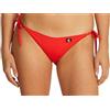 Calvin Klein Donna Slip Bikini Allacciatura Laterale String Side Tie con Etichetta con Logo, Rosso (Flaming Chili), M