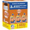 Sole Detersivo Lavatrice Liquido Bianco Splendente 123 Lavaggi