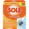 Sole Cura Lavatrice Freschezza di Agrumi, Confezione da 2 Cura Lavatrice da 250 ml
