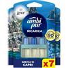 Ambi Pur 3Volution Profumatore Ambienti, 7 Ricariche Elettrico Lenor Capri.