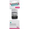 UPFIT - Elastici per capelli - Confezione da 6 pezzi - 3 colori: nero, grigio e bianco - Materiale: plastica - Non lasciano segni o segni nei capelli - Consente di attaccare i capelli
