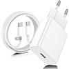 ZMHPJQ Caricatore USB C,USB-C a C da 1M,Caricabatterie Rapido Batterie di Per Apple iPhone 17/16/15/Plus/Air/Pro/Max,Per Galaxy S25/S24,Per iPad/Pro/Min,Tipo C Cavetto Ricarica Charger Adattatore