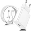 ZMHPJQ Caricatore USB C,USB-C a C da 3m,Caricabatterie Rapido Batterie di Per Apple iPhone 17/16/15/Plus/Air/Pro/Max,Per Galaxy S25/S24, Per iPad/Pro/Min,Tipo C Cavetto Ricarica Charger Adattatore
