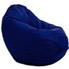 Bruni Classico S blu reale - Pouf per bambini a forma di goccia, small pouffe e pouf poltrona per camera per bambini e soggiorno, beanbag chair interno ed esterno