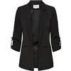 Only ONLKAYLE-ORLEEN 3/4 BLAZER TLR , Blazer Donna, Nero, 38