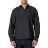 Amazon Essentials Camicia Button Down in Denim, Vestibilità Oversize Moderna Uomo, Nero, S