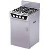Staylux Cucina 4 fuochi a gas bombola, Libera installazione per uso esterno ed interno, Struttura autoportante, Colore Grigio, Dimensioni 48,5x45,0xh65,0 cm