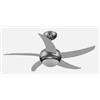 C-line Ventilatore a Soffitto, 65W 3 Velocità, colore Silver, con telecomando, + luce