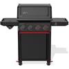 WEBER 1502160 Spirit EPX-435R Stealth Edition Bbq Barbecue a gas Intelligente con 4 bruciatori Sear Zone, termometro digitale con Wi-Fi, Dotato di girarrosto e sonda per alimenti
