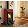 NORDICA EXTRAFLAME Stufa a Legna Gemma Ceramica Liberty BORDEAUX Potenza 6,0 kW 172 m3, Classe A+, 4 Stelle