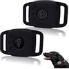 Counlisha Confezione da 2 custodie in silicone per Tile Mate 2022, Mate 2024, per animali domestici, gatti, collari per cani, accessori per localizzatore, stabile, sicuro per borsa (nero)