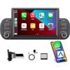 aphrfamma Autoradio Double Din per FIAT Panda 2013-2020 con CarPlay wireless di Apple e Android Auto, comando vocale, display IPS/GPS Navi/Bluetooth/FM/AM/USB/EQ/Touch Display