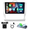 Motorsi 4GB+64GB Carplay Autoradio per Ford Focus 2004-2011 con Android Auto Bluetooth Car Stereo Schermo con GPS WiFi RDS/FM Radio SWC EQ USB Mirror Link Canbus + Telecamera Posteriore