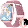 LODIMEKE Smartwatch Chiamate e WhatsApp, 1.85 Orologio Uomo Donna con Pressione Sanguigna, Frequenza Cardiaca, Sonno, 100+ Sports Contapassi, Fitness Watch Compatibile con Apple, Samsung, Android