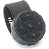 VEQENMOT Telecomando Bluetooth, telecomando intelligente wireless impermeabile IP67 | Universale Telecomando intelligente wireless per volante di auto, moto e bicicletta - con batteria ricaricabile integrata