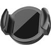 RemixAst Morsetto magnetico per auto, regolabile, 54-105 mm, clip per cellulare con rivestimento in silicone, staffa di supporto per smartphone da 4,7 a 7,2 pollici, nero