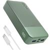 JUOVI Laptop Power Bank 90W 20000mAh Caricatore Portatile | Ricarica Rapida PD QC con 4 Porte (2USB A Out&2USB C In/Out) Display LED Batteria Esterna per Laptop MacBook iPad Steam Deck