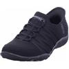 Skechers Donna Breathe-Easy Roll-With-Me Slip-In ALLENATRICE, Black Ripstop/ Knit, 39 EU