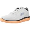 Skechers Sport 232395 Summits Torre Gray Orange Scarpe Sportive per Uomo in Tessuto Grigio (Taglia 44)