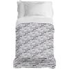 PENSIERI DELICATI Copriletto 170 x 280 cm, Telo Singolo 100% Cotone Pique, Ideale Come Telo Arredo, Coperta Salva Letto 1 Piazza, Fantasia Love Love Grigio, 100% Made in Italy