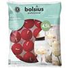 Bolsius Candele galleggianti, colore rosso, 20 pezzi, diametro 45 mm, lunghezza durata 4,5 ore, cera raffinata, senza olio di palma, candele decorative per la casa