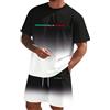 Vhersily Tuta Uomo 2026 Completa Estivi 2 Pezzi Tuta Girocollo Tee Shirt a Manica Corta e Pantaloncino con Tasche Coulisse Set Morbido Comodo Taglio Sportiva Tute Estate per Palestra e Basket