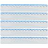KUM - Righello Style 15 cm, blu, confezione da 5