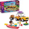 LEGO Friends Viaggio in Auto con il Cucciolo - Macchina Giocattolo con Rimorchio