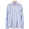 Suitsupply Camicia Elegante Extra Slim Cotone Puro Blu Riga Taglia 42-7/16 1/2L