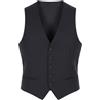 Suitsupply Ferrara Gilet Uomo UK36R Blu In Lana Monopetto Bottoni Scollo a V