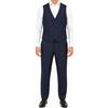 Suitsupply Ferrara Abito Uomo UK42R W37 Blu Lana 2 Pezzi Sartoriale 2in1