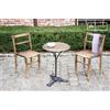PIB Tavolo bistrot rotondo in legno e metallo, 6 posti, stile industriale, 50x50x71 cm, design retrò