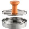 Hi Nature™ Pressa Professionale per Hamburger in Acciaio Inox, 13,1 cm, con scanalature per Barbecue, Antiaderente, per Patatine perfette, Lavabile in lavastoviglie