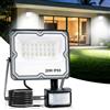 Giliwosy 20W Faretto LED da Esterno con Sensore di Movimento, 2000LM Faro LED da Esterno con 24 LED, IP65 Impermeabile Luce di Sicurezza per Garage Cortile Giardino Terrazza Illuminazione Esterna
