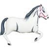 Betallic F15774 - Foil Palloncino 36 pollici - cavallo, bianco