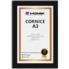 HOMIK 2x Cornice per foto A3 | Cornice A3 con Vetro Acrilico Di Sicurezza Cornice Portafoto in vetro DIN A3 - Cornice Portafoto Nera per Decorazioni Interne | Ideale da regalare e appendere al Muro