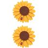 FUTUREORYY Calamite Tende Magnetiche a Forma di Girasole 2 Pezzi, Fermatenda Creativi per Tenere Drappeggi e Tende in Casa Design Elegante e Funzionale