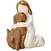KOSLEOW Ricordo Cane Defunto Statuina Resina, Angelo per Cane Defunto, Regalo Commemorativo per la Perdita di un Cane, Scultura a Mano per Amanti dei Cani, Decorazione per la Casa e Pensiero di Condoglianze