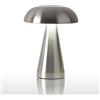 Generic Lampada da tavolo a LED portatile a fungo senza fili Ricaricabile 3 colori Dimming Lampada da scrivania in metallo a risparmio energetico Comodino decorativo per camera da letto soggiorno