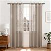Ystyle Tende per Interni con Anelli Moderna, 140x260 CM, Cammello